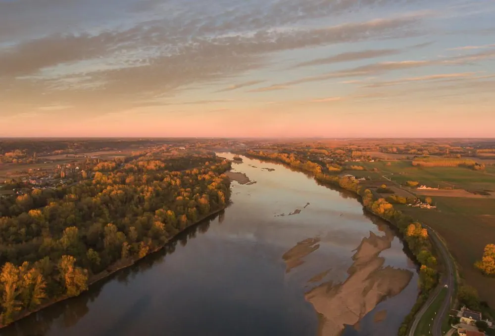 La Loire et les paysages de Loire-Atlantique vus du ciel